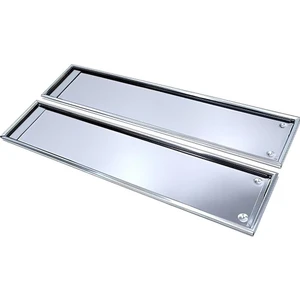 Krom Kaplı  Metal Nikaljlı 2 Adet  Yeni Nesil  Plakalık