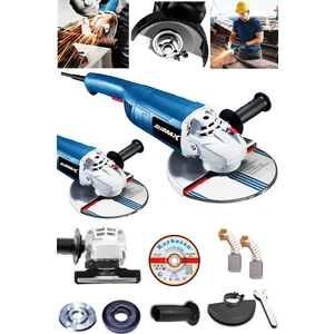 Stm180ag 2400w Büyük Boy 180mm  Taşlama Makinesi Metal Kesme Spiral Jet Taşı + 180mm Taş Hediyeli