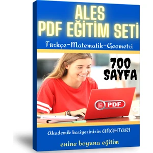 Enine Boyuna Eğitim ALES Hazırlık Eğitim Seti (700 Sayfalık Pdf Kitabı)