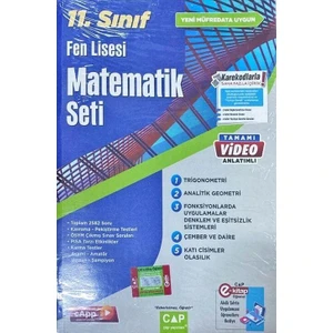 Çap Yayınları 11. Sınıf Fen Lisesi Matematik Seti
