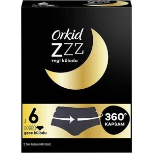 Orkid Zzz Gecelik Tek Kullanımlık (Boy 6) Regl Külodu x 2