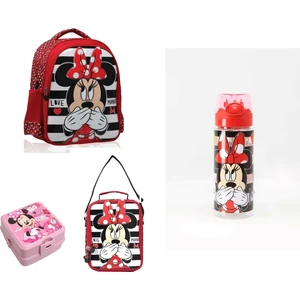 Minnie Mouse Ilkokul Çantası Beslenme Çantası ,beslenme Kabı,matara