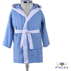 Çocuk Bornoz 7 - 8 Yaş Mavi