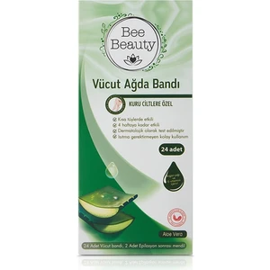 Bee Beauty Vücut Ağda Bandı Aloe Vera 24'lü