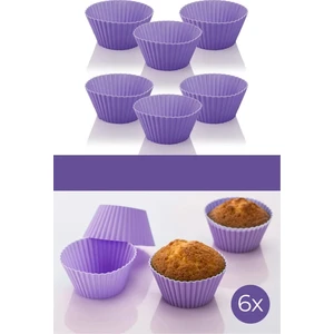Soft Chef 6'lı Lüx Silikon Kek Kalıbı