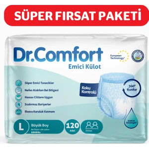 Yetişkin Emici Külot Large 30'Lu 4 Paket 120 Adet