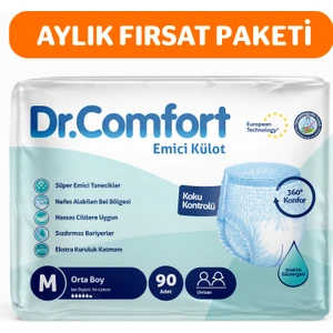 Yetişkin Emici Külot  Medıum30'Lu 3 Paket 90 Adet