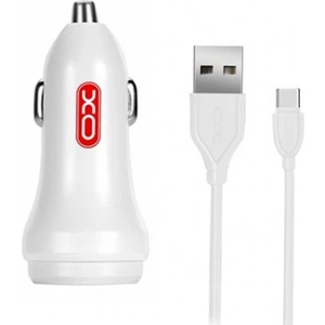 Araç Çakmak Şarj Cihazı 2.4A Universal Çift USB Beyaz