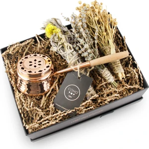Coho Box Artisan Dövme Bakır Tütsü Çanağı Üzerlik Adaçayı Lavanta