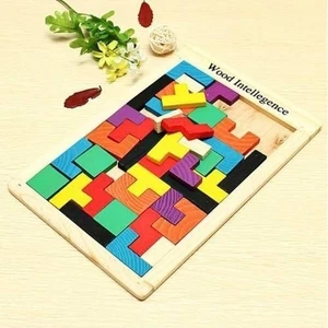 Startech - Ahşap Eğitici Oyuncak Tetris Zeka Oyunu