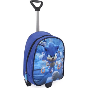Masho Trend Çekçekli Parlak Sonic Anaokulu Çantası - Süper Sonik Kreş Çantası