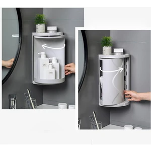 Three Beans Banyo Köşe Depolama Rafları 360 Derece Dönen (Yurt Dışından)