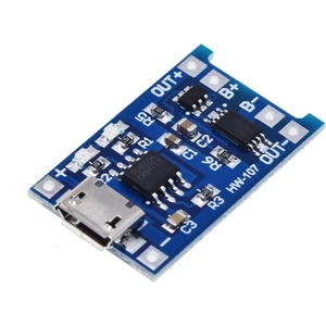 Rob Ada  TP4056 Mikro USB Akım Korumalı 1A 3,7V Lityum Pil Şarj Devresi