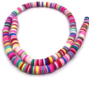 Fimo Boncuk 6 mm Karışık Mix Renk, Takı Malzemesi