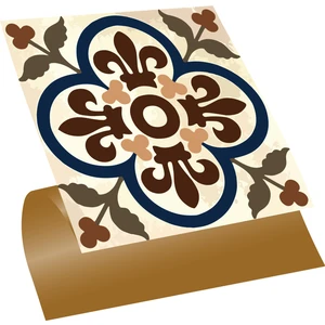 Kendinden Yapışkanlı Banyo Mutfak Kaplama Fas 05  Desenli Pvc Karo 30X30 cm (11 Adet) 1 M2