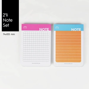 Munu Note Munuplanner -  Colored  2'li Note Set