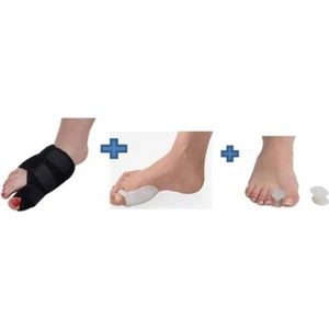 Halluks Velgus Ateli (Sağ) Bunyon Koruyucu Silikon Makara (Baş Parmak Düzeltici) Set