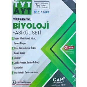 Çap Yayınları TYT AYT Biyoloji Video Anlatımlı Fasikül Seti
