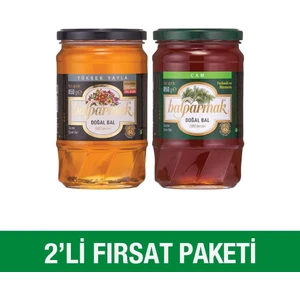 2'li Fırsat Paketi (Çam Balı 850 g ve Yüksek Yayla Çiçek Balı Özel Seçim 850 g)