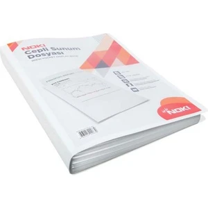 64120-N Cepli Sunum Dosyası A4 Beyaz 20Lİ