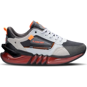 ZENON Erkek Sneaker Koşu & Yürüyüş Ayakkabısı Gri / Turuncu