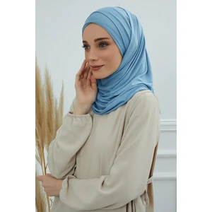 Aisha's Design Çapraz Dikim Pratik Penye Şal,pudra,cps-31