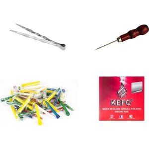 Eko Set Nargile Maşası Kesik Folyo Sipsi ve Iğne Folyo Delici