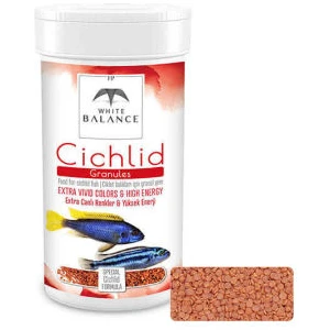White Balance Cichlid Granules Ciklet Balığı Yemi ) 100 ml