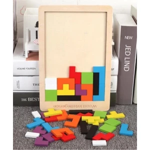 Toys Toys ahşap Eğitici Bultak Tetris Puzzle Çocuk Oyuncağı