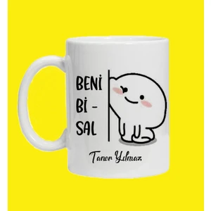 Hesaplısı Burada Kişiye Özel İsimli Beni Bi Sal Baskılı Kupa Bardak