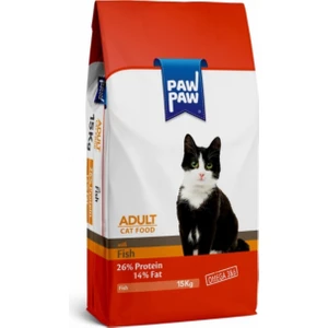 Paw Paw Yetişkin Kedi Maması Balıklı 15 kg