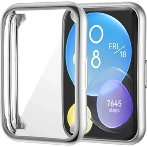 Huawei Watch Fit 2 ile Uyumlu Tpu Çerçeveli Tam Kapatan Ekran Koruyucu Çerçeve Kılıf