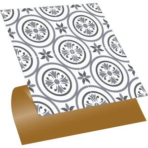 Kendinden Yapışkanlı Mutfak Banyo Kaplama Geometrik 030 Desenli Pvc Karo 30X30 cm (11 Adet) 1m2