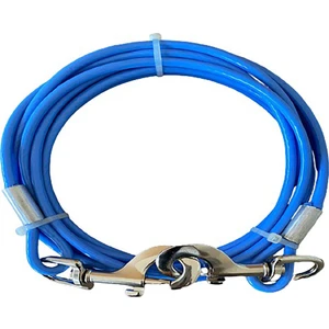Köpek Bahçe Bağlama Halatı Mavi 6 mm 4 Metre