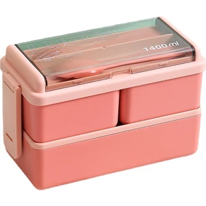 Ivy Stationery Mikrodalgada Plastik Öğle Yemeği Kutusu - Pembe (Yurt Dışından)