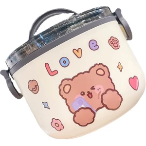 Ivy Stationery Yemek Termosu Saklama Kabı - Beyaz (Yurt Dışından)