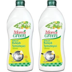 Mom's Green Bitkisel Elde Bulaşık Deterjanı Limon Eco 750 ml 2 Li Set