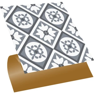 Kendinden Yapışkanlı Mutfak Banyo Kaplama Geometrik 029 Desenli Pvc Karo 30X30 cm (11 Adet) 1m2