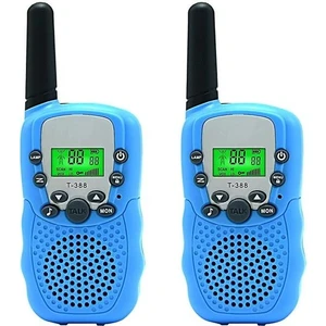2-Pack Çocuklar Walkie Talkie Iki Yollu Radyo Oyuncak 3 Mil Aralığı (Mavi) (Yurt Dışından)