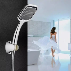 Siyah Kare Lüx Duş Seti Hortum Mafsal ve Banyo Duş Seti