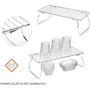 Dolap Içi Katlanır Metal Raf Organizer