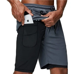 Unisex Koşu ve Antrenman Sporcu Şortu - L Beden Antrasit