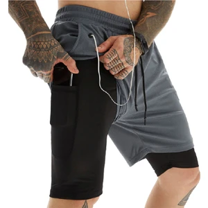 Unisex Koşu ve Antrenman Sporcu Şortu - Xxl Beden Antrasit
