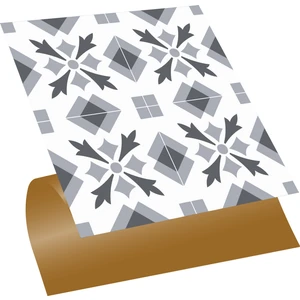 Kendinden Yapışkanlı Mutfak Banyo Kaplama Geometrik 032 Desenli Pvc Karo 30x30 cm 11 Adet 1m2