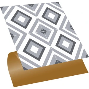 Kendinden Yapışkanlı Mutfak Kaplama Geometrik 031 Desenli Pvc Karo 30x30 cm 11 Adet 1m2