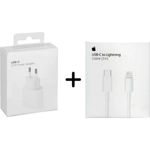iPhone 20W Adaptör ve  2 Metre Type-C Kablo -- Iphone 20W Adaptör ve 2 Metre Type-C Kablo