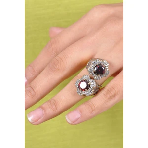 Doğan Silver Doğan Silverkadın Yakut Taşlı Otantik Gümüş Yüzük DGN20984