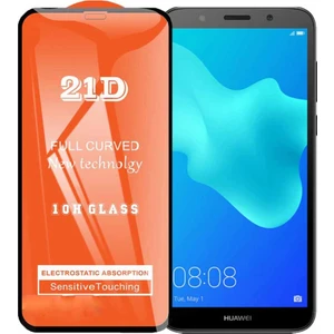 Huawei Y5 2018 Ekran Koruyucu 21D Tam Kaplayan Kavisli