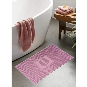 Cotton Therapy 50X80 cm Ayak Izi Desenli Ayak Havlusu Banyo Paspası Havlu Paspas