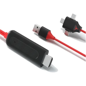 Combo 3in1 Lightning/micro Usb/type-C To HDMI Ios Android Görüntü Aktarıcı Çevirci 1.5m